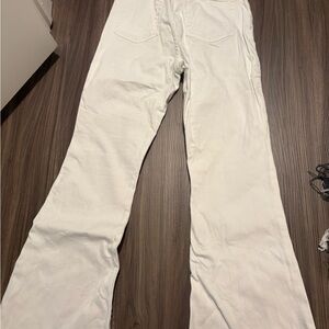 Forever 21 White Boot Cut Jeans